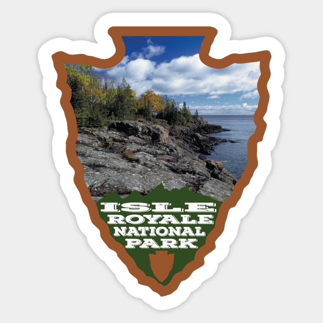 Isle Royale National Park arrowhead Sticker by nylebuss